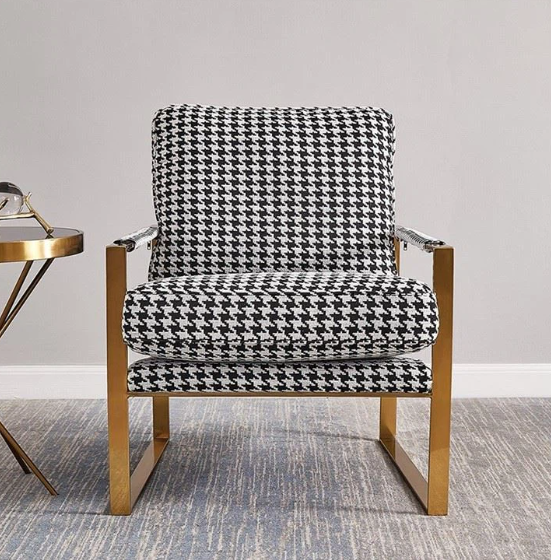 Houndstooth Occasional Chair