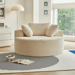 Load image into Gallery viewer, Luxe Round Corduroy Lounge Chair
