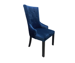 Royal Blue Button Dining Chairs