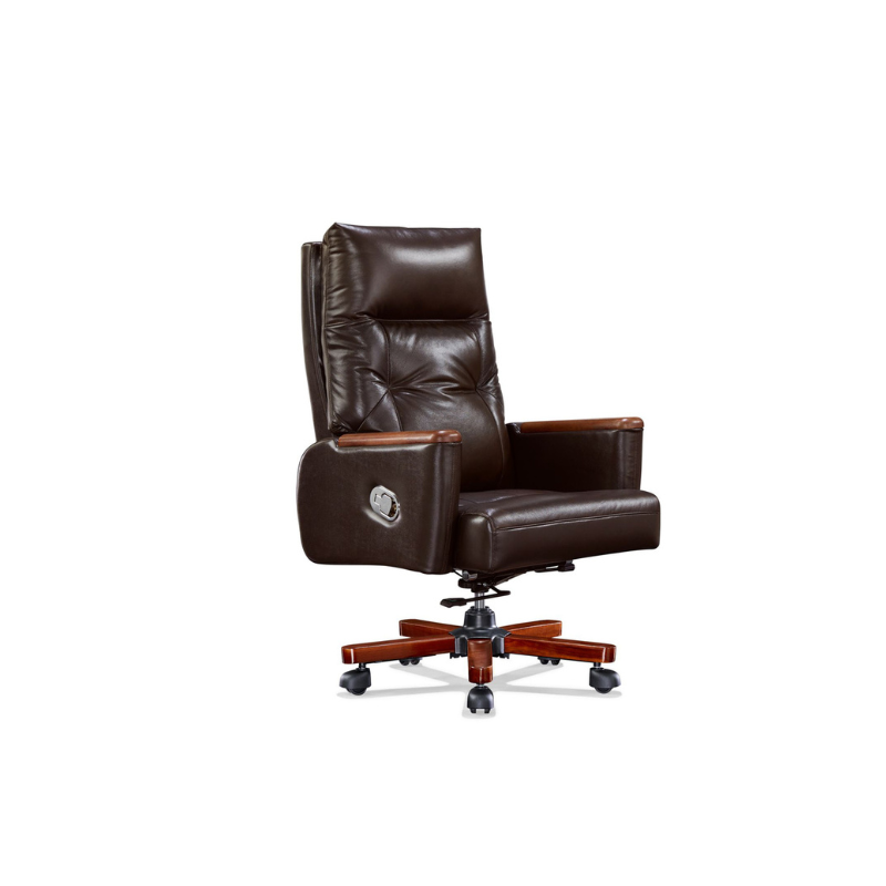 Archie Genuine Leather Office Chair