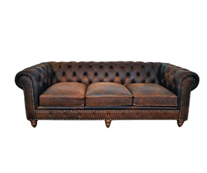 Chesterfield Leather 3 Seater
