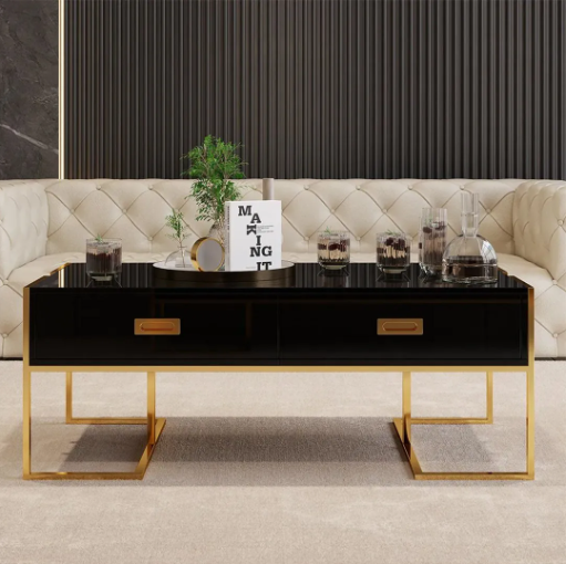 Black and Gold Coffee Table