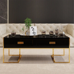 Load image into Gallery viewer, Black and Gold Coffee Table
