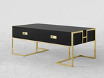Load image into Gallery viewer, Black and Gold Coffee Table
