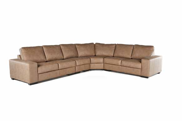 Caledon Leather Corner Couch
